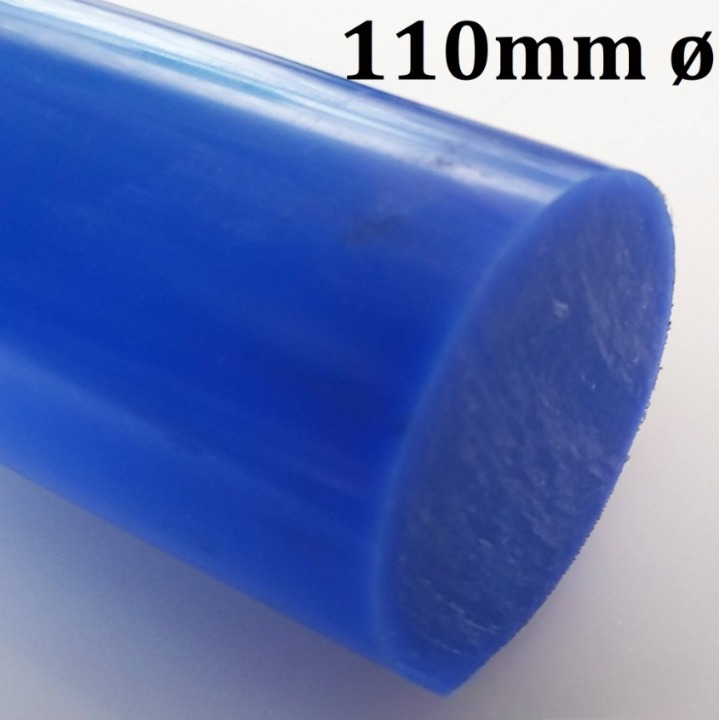 NYLON ROD BLUE COLOR 110MM DIAMETER