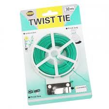 30M GREEN TWIST TIE WIRE ROLL WITH WIRE SPOOL WITH CUTTER
