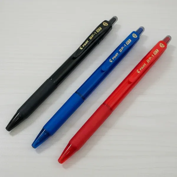 Pilot BP-1 RT pen (M) - 1 box (50pcs) -red/black/blue