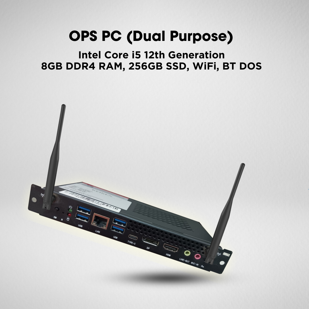 Others *OPS i5 ( mini pc to make IFP Dual OS - Android + windows ) ( intel i5 12 Gen |8GB RAM | 256 GB SSD | licensed Windows 11 Pro )