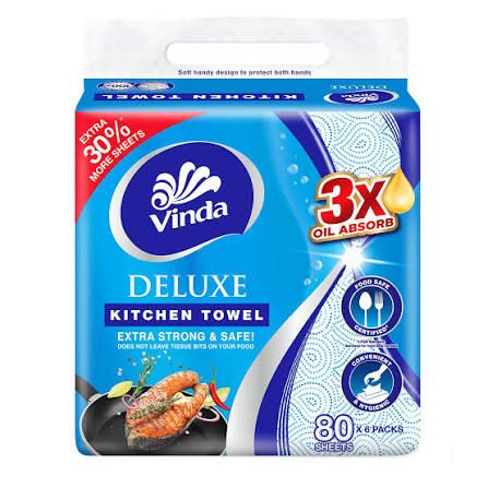 **Vinda Deluxe Kitchen Towel tissue 6x80s
