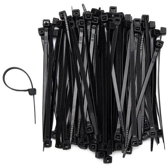 QP HEAVY DUTY ELECTRICAL CABLE TIGHT BLACK 12FT (300MM) X 3.6MM