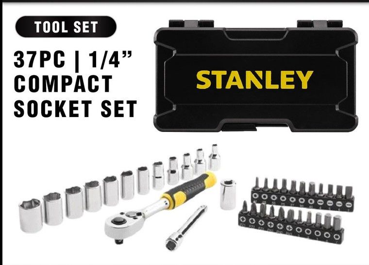 STANLEY STANLEY® 1/4 IN. COMPACT SOCKET SET (37 PC.) STMT826720