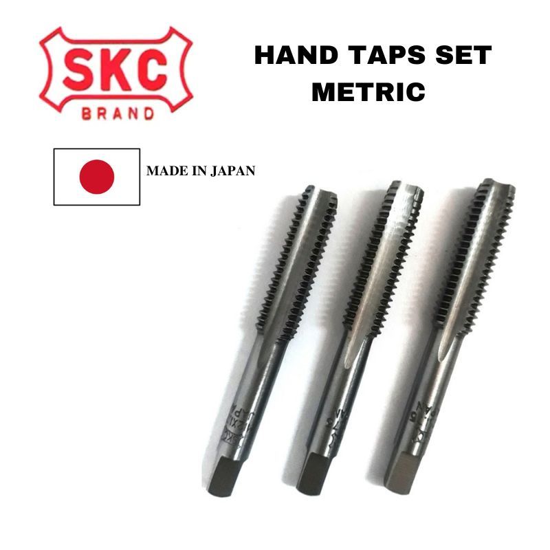 SKC HAND TAPS SET 3PCS METRIC (MM SIZE ) FOR PROFESSIONAL THREAD TOOLS MACHINERY/ AUTOMOTIVE WORK (M22)
