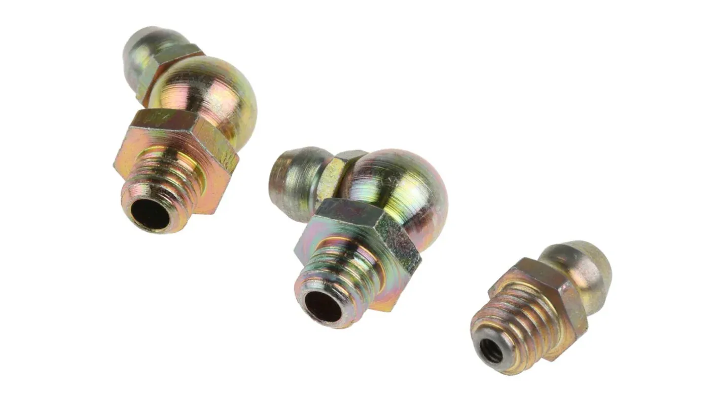 Others *RS PRO Grease Nipple Kit Contains H1 Straight 1/4 In Bsf (X50), H3-90 1/4 In Bsf (X50), H2-45 1/4 In Bsf (X50)