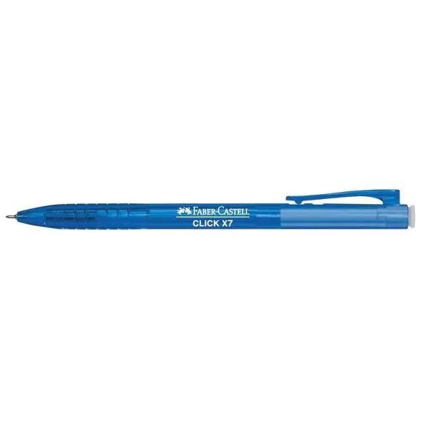 Faber-Castell Click X7 (F) 0.7mm Ball Point Pen Blue