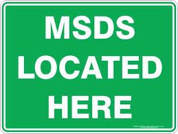 MSDS SIGNBOARD STICKER (HEIGHT : 122.5CM X WIDTH : 122CM) - FINISHING INKJET STICKER / 2 PCS