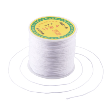 THREAD, NYLON, WHITE, 0.8 MM