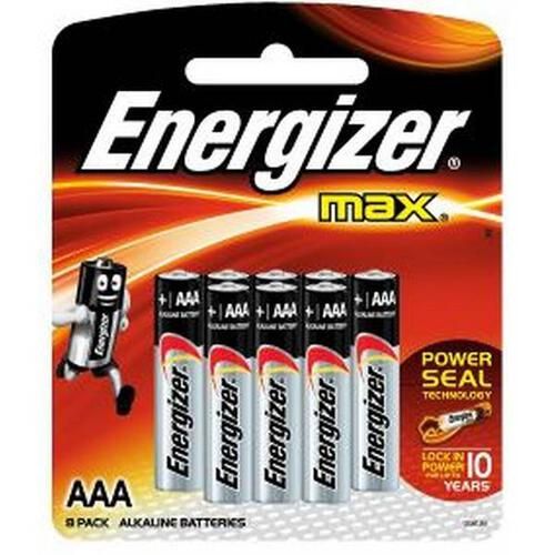 Energizer Max Battery AAA Pack of 8 ( * Fast Delivery Local Supplier )