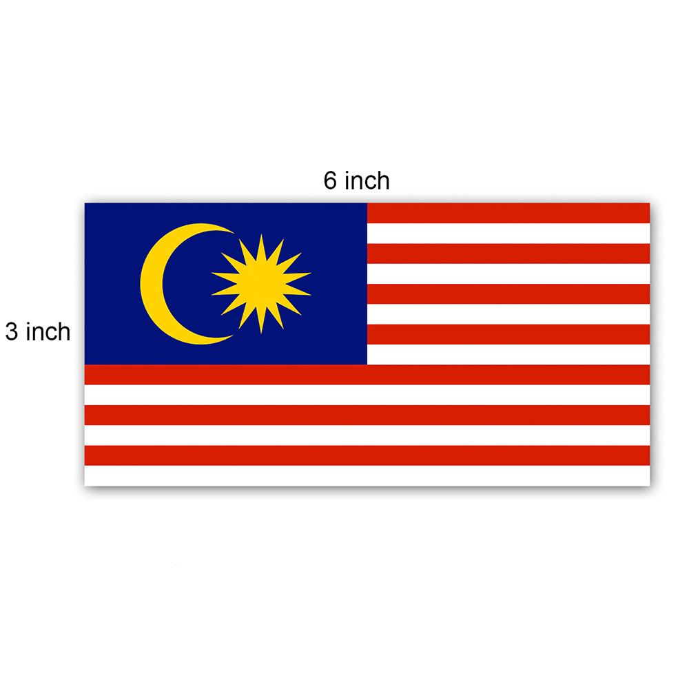 Bendera Malaysia 3' x 6' ( 90cm x 180cm ) - polymesh material