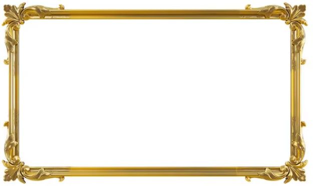 Frame Gambar bingkai emas ; Size 48cm x 37cm