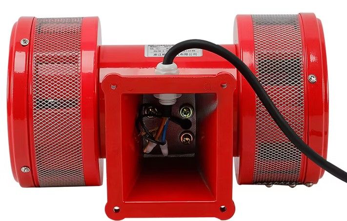 ok Ms-590 Emergency Alarm Sound Electric Air RAID Loud Industrial Siren With Emergency Light