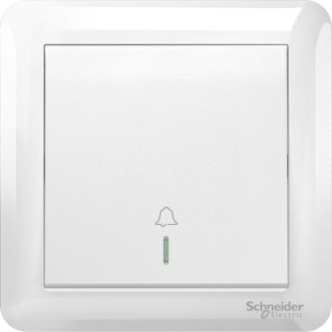 Schneider Electric 10A 250V 1 Gang Bell Press