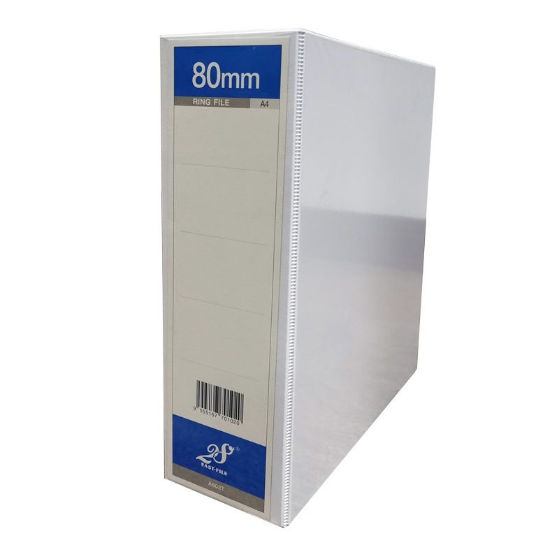 Others *Abba 65mm PVC 2D Ring File A4 Insert Binder White
