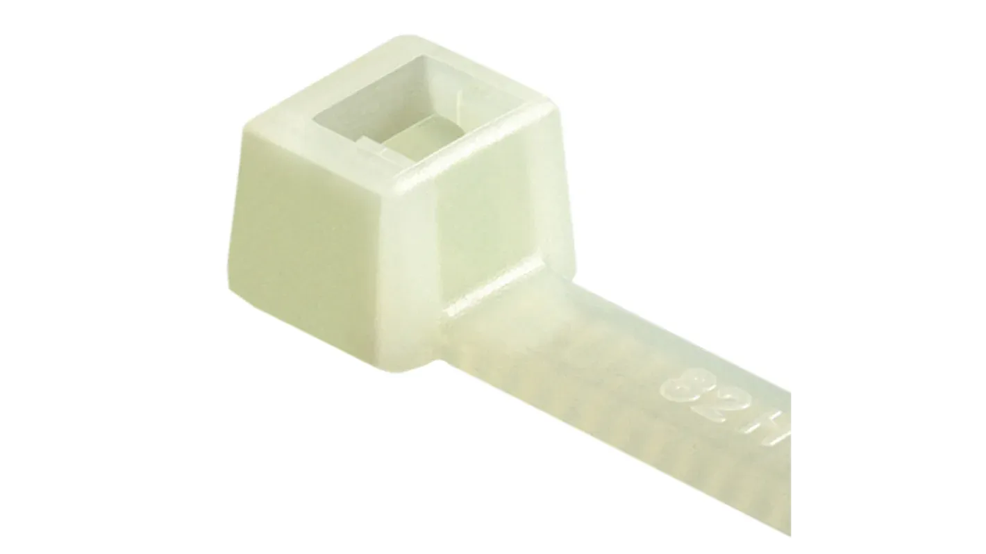 Others *HellermannTyton Cable Tie, Inside Serrated, 460mm x 7.6 mm, Natural Polyamide 6.6 (PA66), Pk-100