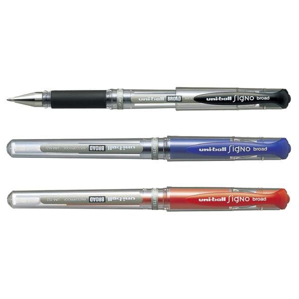 Others UNIBALL SIGNO UM153 BROAD GEL ROLLER PEN 1.0MM BLACK/BLUE/RED