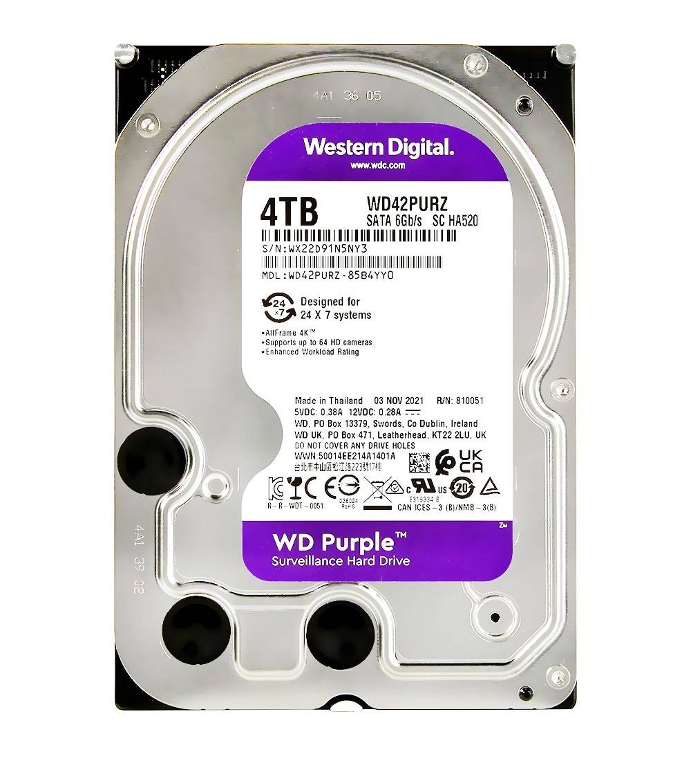 Western Digital, WD40PURZ- 4TB