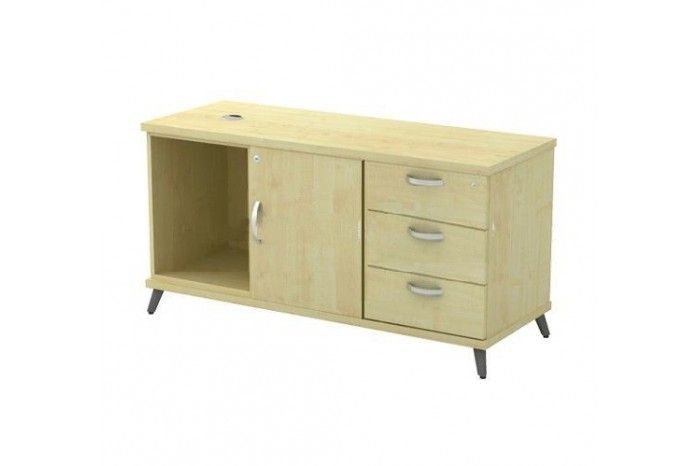 VS FIXED PEDESTAL 3D + OPEN SHELF + SWINGING DOOR ( L)