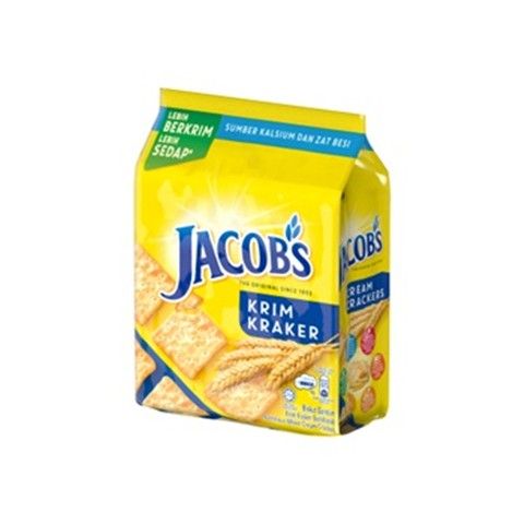 JACOB's Cream Cracker ( Original Cream Crackers ) / JACOB'S Biscuit / Biskut Ringgan # Biscuit Cookies # Snacks Biscuit # Multi-Packs # Persijilan Halal Malaysia # Buatan Malaysia # RS2478 ( KTT : 1 Kotak @ 8 pek kecil )
