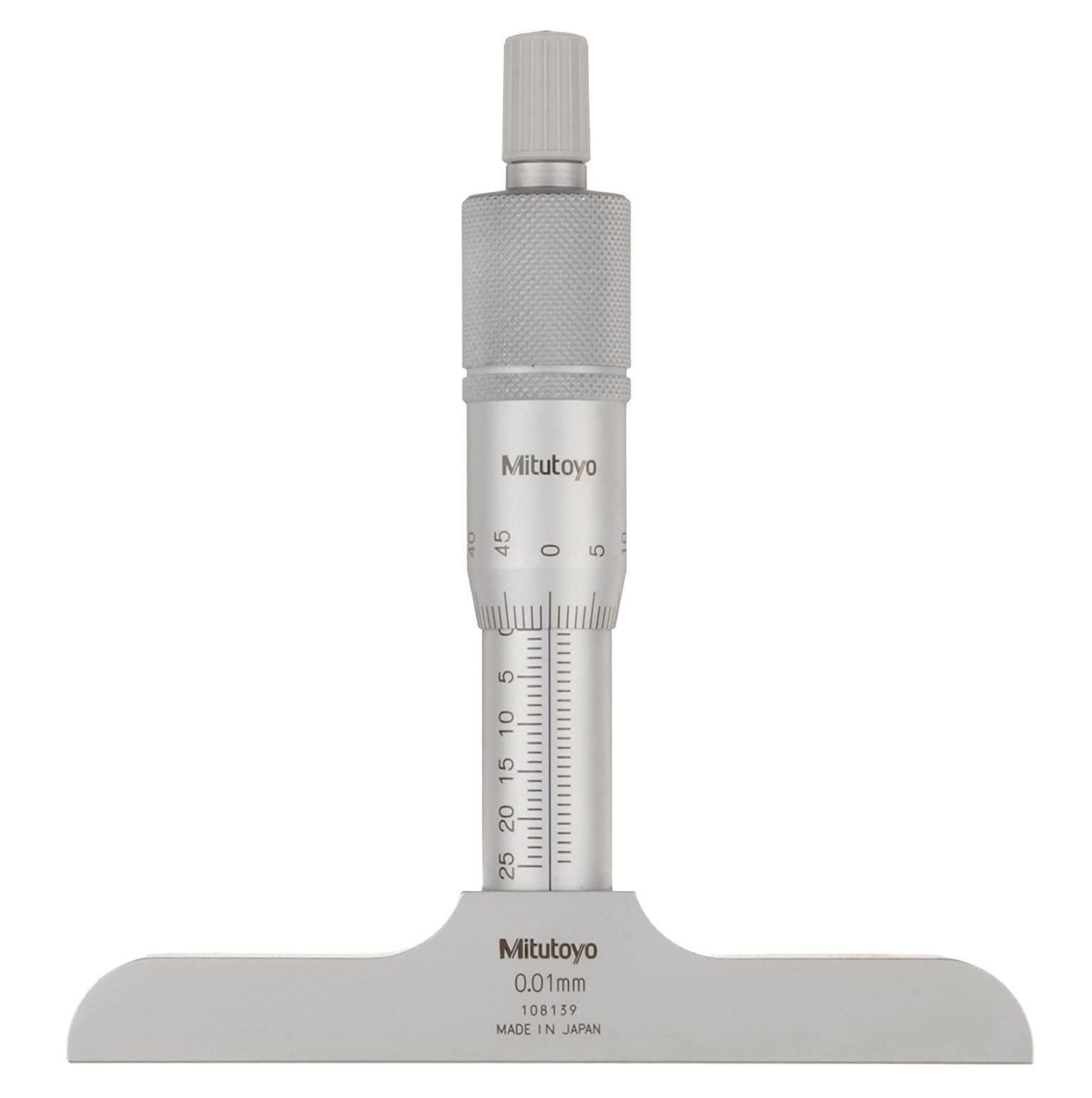 MITUTOYO Depth Gage 128-104, 0 - 25mm