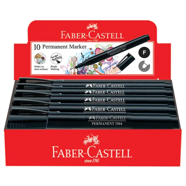 Others *Slim Permanent Fine Marker, Box of 10 Black