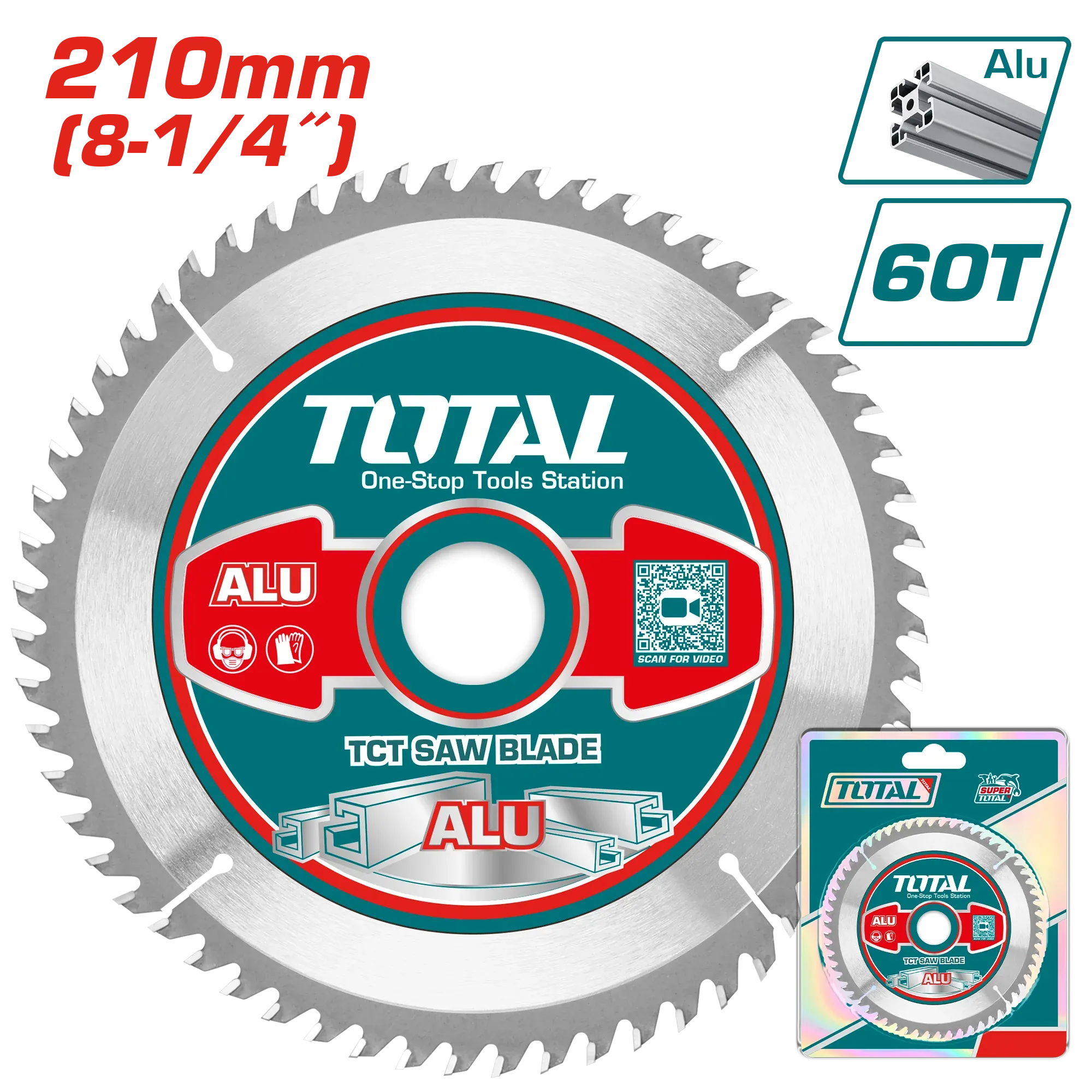 TOTAL - TCT SAW BLADE (8 TYPE) - Industrial / Saw Blade / Blade / Circular Saw Blade / Mitre Saw Blade / Table Saw Blade / Li-ion Circular Saw blade