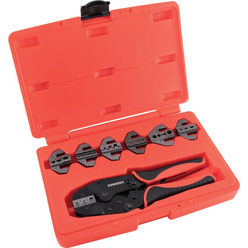 Others *RATCHET CRIMPING TOOL C/W INTERCHANGEABLE JAWS 8PC KEN5155740K