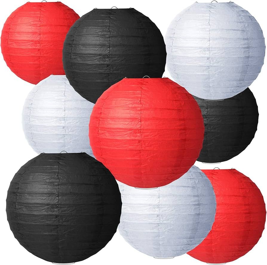 QP PAPER ROUND BALL LANTERN 8"