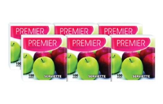PREMIER FACIAL PREMIER SERVIETTE TISSUE 6 X 100 SHEETS