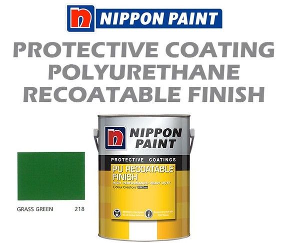 Nippon High Performance Protective Coating - PU Recoatable Finish Grass Green 218