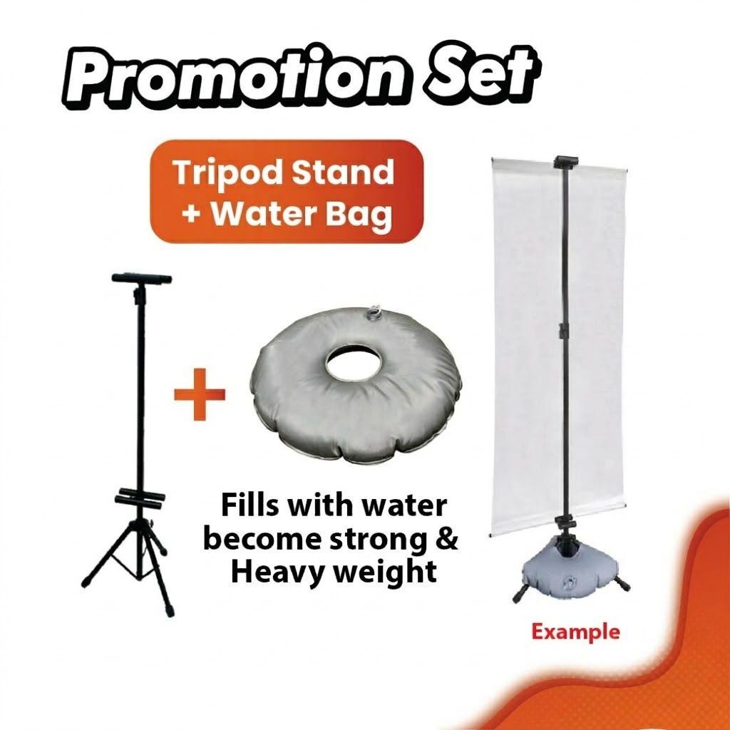 QP BUNTING WITH TRIPOD STAND + WATER BAG + BUNTING 2X6