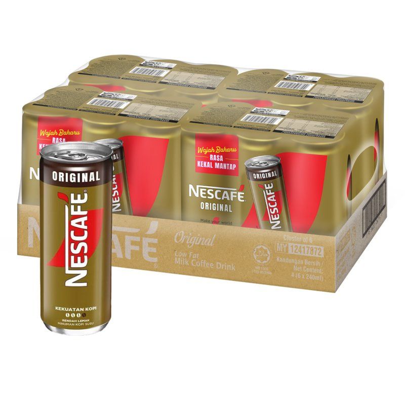 NESCAFE KOPI ORIGINAL/ASLI TIN 4*6*240ML