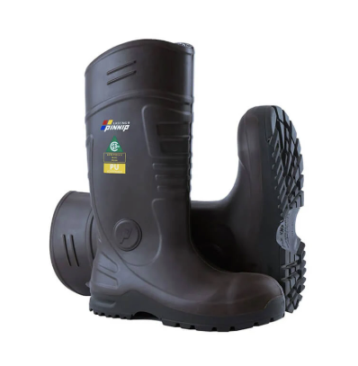 SAFETY RUBBER BOOTS WITH STEEL TOE ANTI-SLIP SOLE SIZE: 7