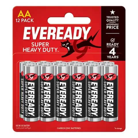 Eveready Super Heavy Duty Battery AA/AAA 8pcs or 12pcs