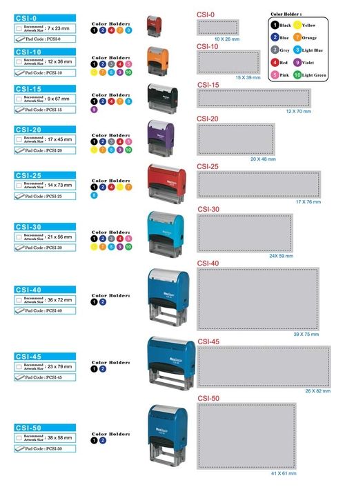 MAXSTAMP CS-I50 Self-Inking Stamp ( SIZE: 38 X 58MM)