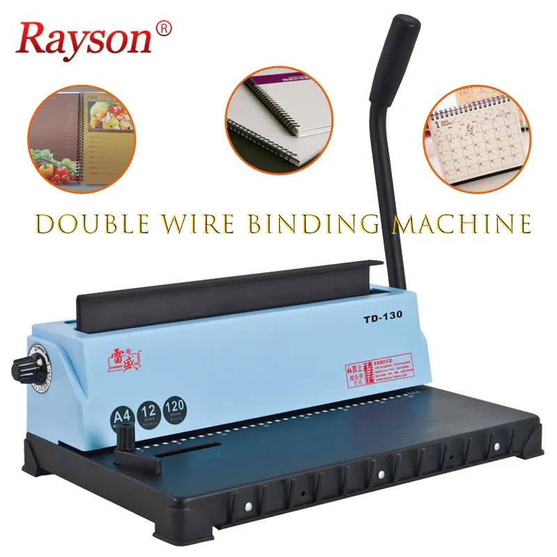Valuescan TD-130 A4 Double Loop Wire Binding Machine Punching Capacity: 12 Sheets (80g) Comb Binding Machine, Binding Machine, Comb Binding