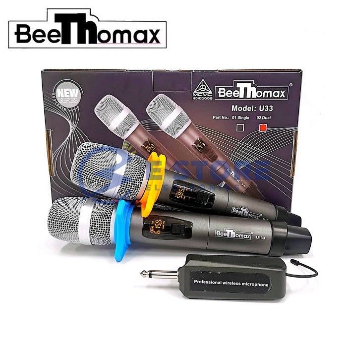 Beethomax Wireless Microphone (Single) / Wireless Headset Mic / Mikrofon Tanpa Wayar # Coverage 30 Meter # Rechargeable Receiver Dongle # WiFi Mic # Certified : SIRIM & MCMC # 1 Tahun Waranti # Model : U66-01 # RS2469 (KTT : 1 Set)