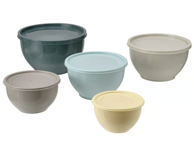 Others *GARNITYRENBowl with lid, set of 5, mixed colours