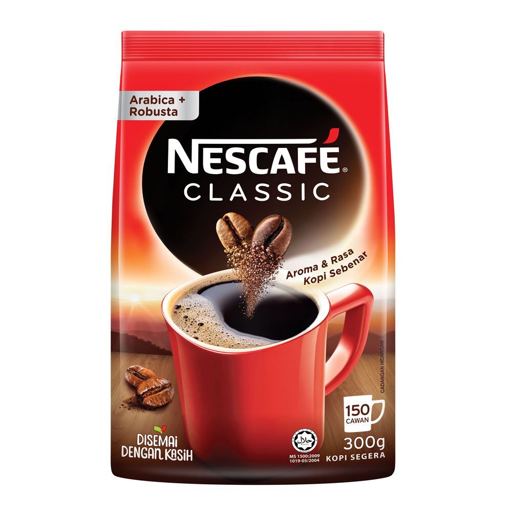 QP NESCAFE CLASSIC REFILL PACK 300GM 24'S