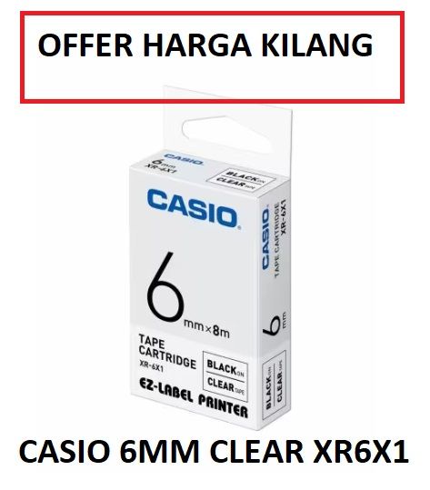 Others * CASIO EZ-LABEL TAPE 6MM CLEAR