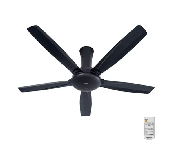 PANASONIC Ceiling Fan - 5 Blades / Kipas Ciling 5 - Bilah # 56" Fan Blades # Remote Control 3 Fan Speed # Suis Keselamatan # Sleep Mode # Off Timer Button # Waranti : 1 Tahun # F-M14DZ # Pemasangan DIY # RS2474 ( KTT : 1 Unit )