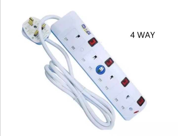 WIRE EXTENTION WITH 4 PLUG HOLES (5M) (7M) / Extension / Wire / Wire Extension / 4 Plug Holes / 1015 (5m) / 1017 (7m)