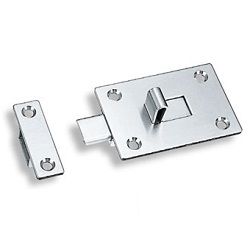 QP QUICKFIX SQUARE SLIDE LATCH 4 INCH (CHROME)