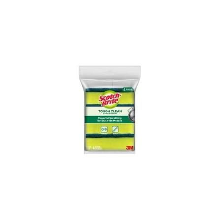 SCOTCH BRITE Kitchen Tough Cleaning Dual-Sided Scouring Sponge (4pcs)