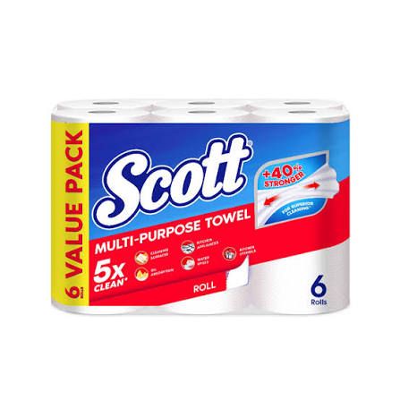 QP Scott Kitchen paper towel pack (6 roll)