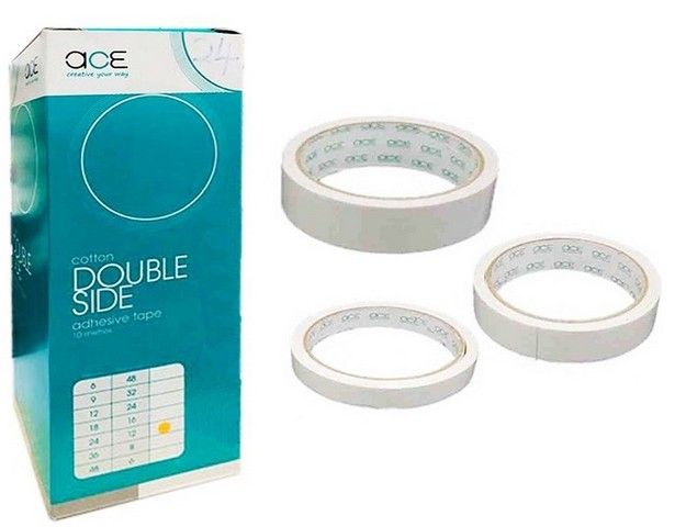 Double sided Tissue Tape 24mm in box ( 12pcs )