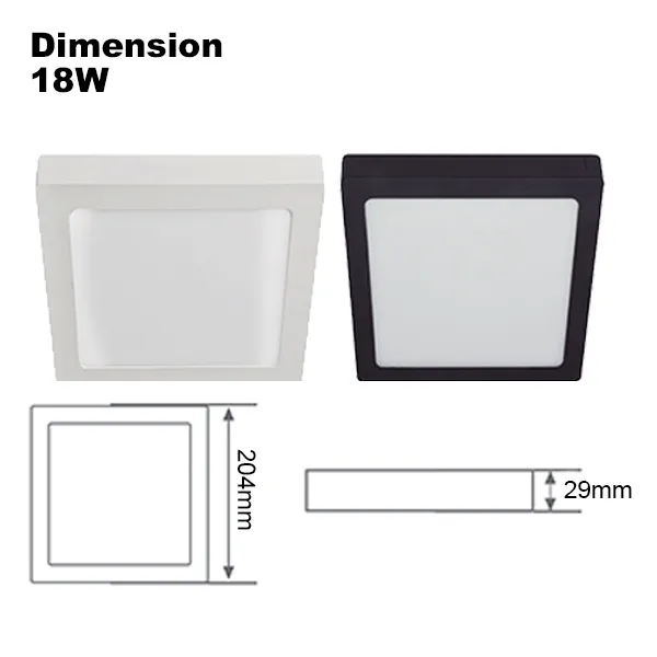 SE SETIA ELECTRIC FEEL LITE 18W SSD225 DOWNLIGHT SQUARE 6000K