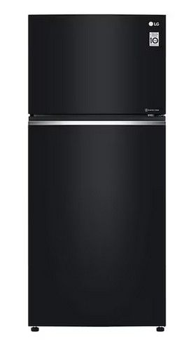 LG 547L Top Freezer Fridge in Black Glass Finish