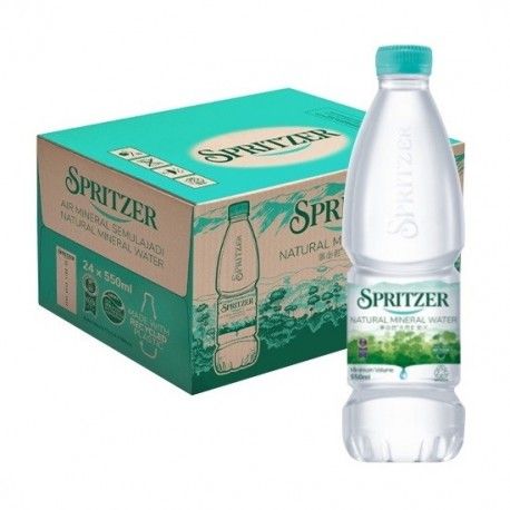 Spritzer Natural Mineral Water/ SPRITZER AIR MINERAL 24 X 550ML