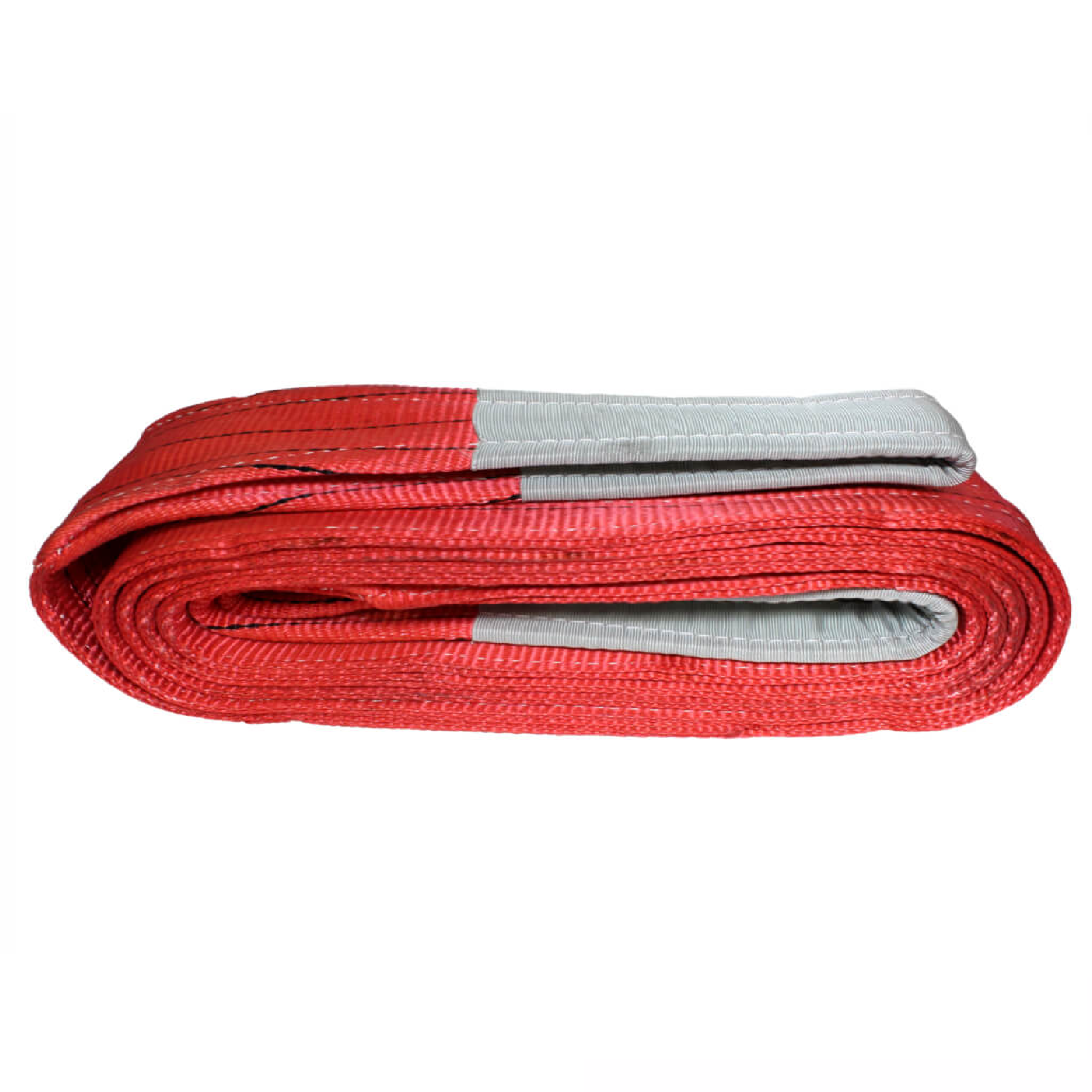 Warrior Double Ply Polyester Flat Webbing Sling 5TON x 2M (L) with Reinforced Lifting Eyes (Red Marking)
